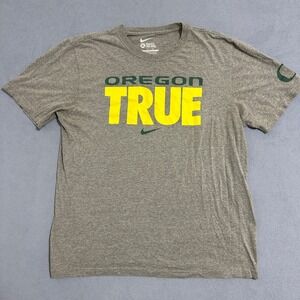 Nike Oregon True Crew-Neck T-Shirt Short Sleeves Heather Gray Mens Size XL